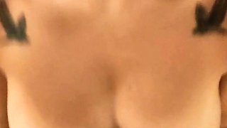 ShesNew Amateur brunette girlfriend POV blowjob handjob