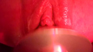 Whore with a cum filled swollen pregnant cunt