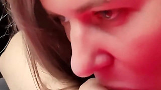 Stepsister Gives Brother His First Blowjob in the Car POV