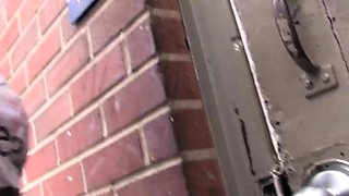 Glory hole blowjob busty amateur blonde fucking in stall