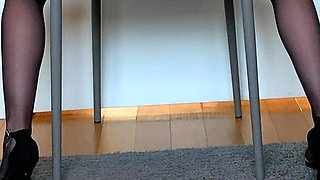 Part 2 - the Wife Married and She Made a Peeking Show to Her Boss and Strip in Office