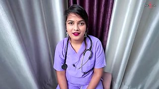 Hot Nurse Pinki Sucks Doctor's Cock, Gets Fucked Hard in His Room