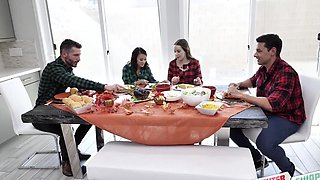 Asian cuties Jasmine & Naomi indulge in a steamy sock-filled orgy