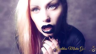 RussianBeautys BDSM Nurse Dominates Elderly Granny with Black Glossy Lips