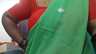 Tamil Stepmom Catches Step Son Jerking Off & Helps Him Cum Fast