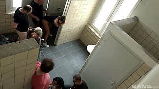 Natalie Hot: Arousing Spectacle in Bathroom Orgy - Big Tits, Amateur