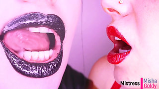 Black vs red seduction JOI