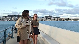 Emma  Ellie Flash Shaved Pussies