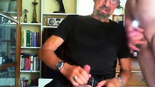 Old-Young Blowjob and Masturbation Amateur Video