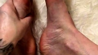 Maitresse Madelines solo foot fetish POV
