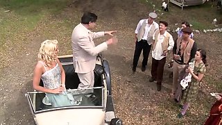Vintage Country Orgy Gangbang with Mr. Pete & Johnny Castle Fucking Amber Rayne in HD