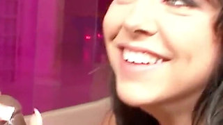 Black with huge dick fucks cute tight teen in a hot outfit