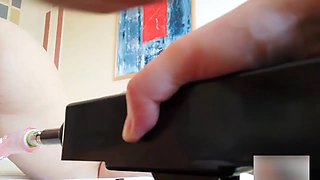 Behind Scenes Big Tits Sofia Before and Using with Fuck Machine