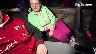 Katybigcherry Stepmom Warms Step Son With Big Tits & Dirty Talk In Winter Car Sex