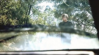 Blonde slut takes a good pounding in the back of the van