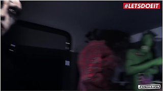 Halloween Lullu Gun Petite German Babe Hardcore Monster Threesome