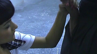 Seductive Brunette Gets Pounded Hard on the Couch