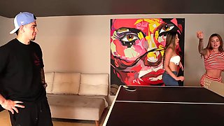 My Friend Loses To Me And Gets To Watch Me Fuck His Girlfriend And Friend - Sara Blonde