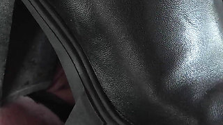 Squeezing Testicles Through Boots
