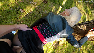 GERMAN MILF in DIRNDL - Outdoor AO in ALL HOLES fucked + MEGA FACIAL