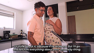 My father leaves me at home with the housekeeper, who's a hot MILF - Thiago Lopez & Kylei Eilish
