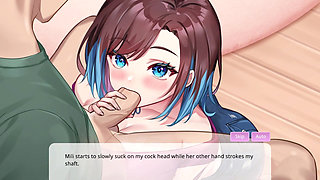 Haruka gives the greatest Asian blowjobs while horny