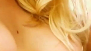 Horny blonde teen Victoria Summers gets fucked by a huge cock outdoors