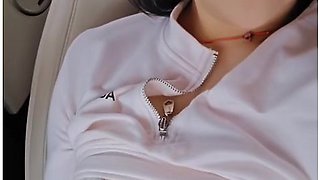 Korean Teen Flashing In The Car