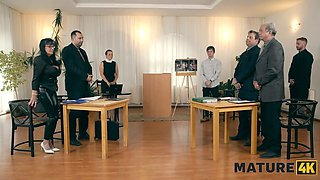 Mature4k. mature dark haired throated teenage sausage and her husband privately saw it