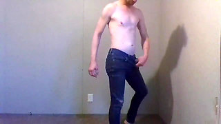 Trying Clothes Playing, Dressing and Undressing - Blue Jeans Pt 9
