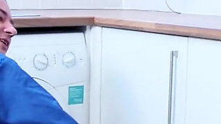 Blonde MILF Wife Slut Mia Fortune Is Fucked by Her Bwc Handyman in the Kitchen