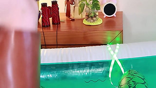 Humping, Dominating and Pee an Inflatable Crocodrile