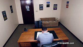 COUGAR Anyas Edging Contest with Principal