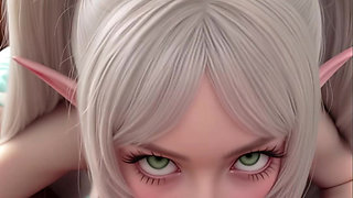 Frieren Semi-Realistic Nude AI Generated Hentai First Person POV