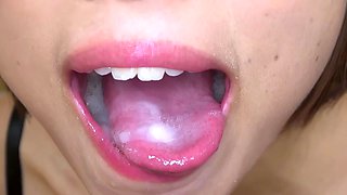 Asian japanese oriental blowjob cumload