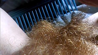Hairy Amateur Redhead Pussy Masturbation