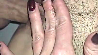 MILF with Hairy Pussy Rides Cock Hard!