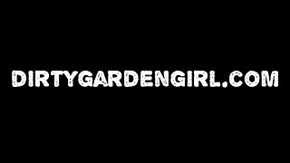 Dirtygardengirl gets ass fucked by gnome in tent with huge dildo and anal prolapse