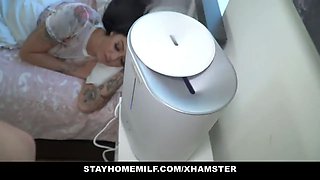 Stepmother lillith morningstar gets tricked by step son and fucked