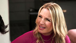 MILF OVERLOAD! 5 milfs REVERSE GANGBANG boy!