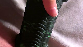Monster cock dildo for my tight pussy until I squirt