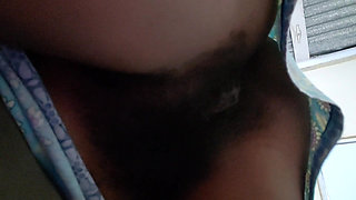 In Order to Show Me Her Large Pussy and Masturbate, the Lovely Stepmother Removes Her Underwear Twice