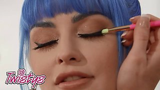 Twistys - Jewelz Blu screams like nasty as sexy Kenzie Anne smooches her figure before moving down to her perfect vagina