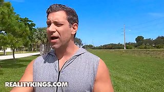 Reality kings - small sasha tatcha turns a run into tough assfuck with a messy facial cumshot finish