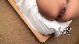 Witness a Brunette's Big-Ass Homemade Tease in a JOI Strip