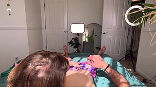 Sexy Teen Brunette Chick Handjobs POV