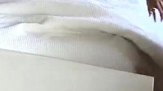 Cute curly brunette solo webcam masturbation