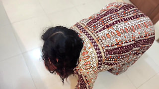 Big Ass Egyptian Hot Maid Stuck Under Bed & Naked Her Ass