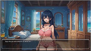 Bluring The Walls [ Romance Hentai Game ] Ep.6 Wet Dreams With Horny Crowd On The Beach !