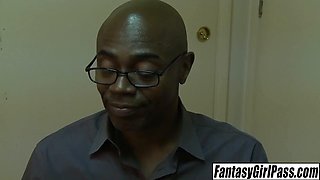 Dana DeArmond, Nurse Grips His Big Cock Tight